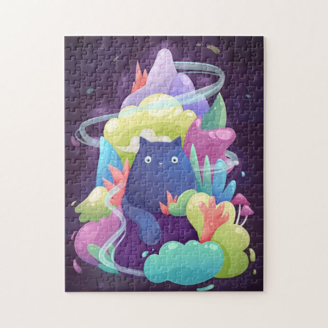 Watercolor Cat Jigsaw Puzzle (Vertical)