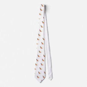 Watercolor Cat Silhouette Tie