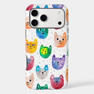 Watercolor cats and friends