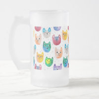 Watercolor cats and friends