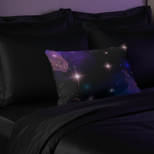 Watercolor Celestial Cosmic Stars and Sky Decorative Cushion (Creator Uploaded)