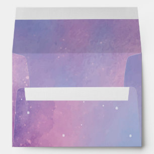 Watercolor Celestial Wedding Envelope