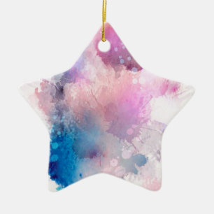 Watercolor Ceramic Tree Decoration