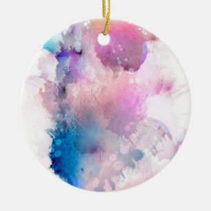Watercolor Ceramic Tree Decoration