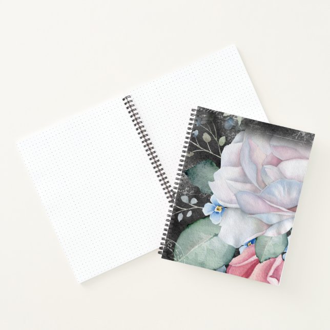 Watercolor Chalkboard Roses Bullet journal (Inside)