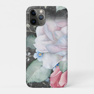 Watercolor Chalkboard Roses iPhone 11 Pro Case