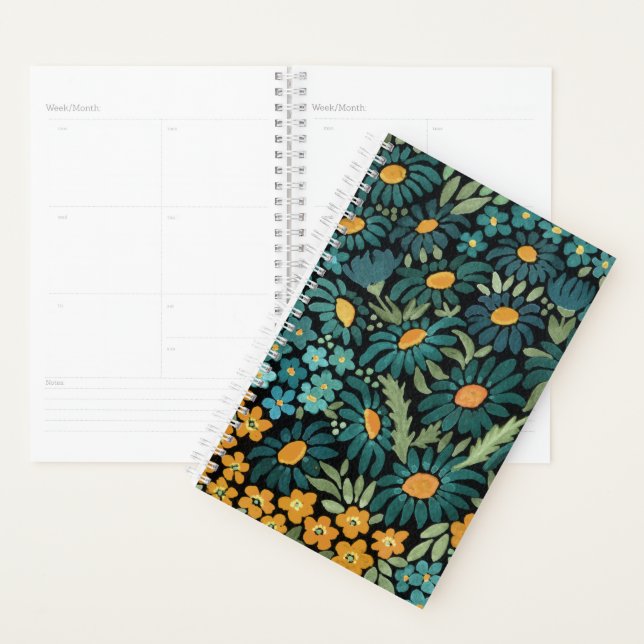 Watercolor, chamomile planner (Display)