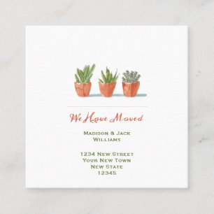 Watercolor Change of Address   Moving Announcement