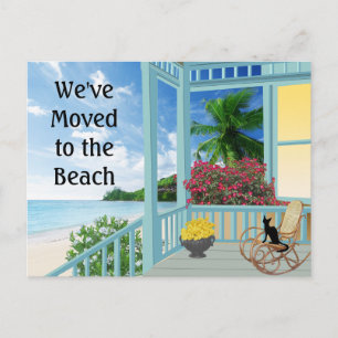 Watercolor Change of Address Postcard