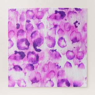 Watercolor Cheetah: Light Animal Print. Jigsaw Puzzle