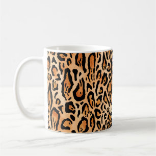Watercolor cheetah print pattern coffee mug