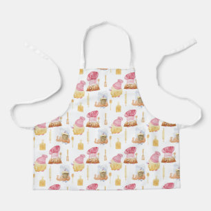 Watercolor chef gnomes apron
