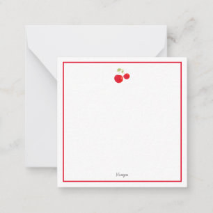 Watercolor Cherries Card