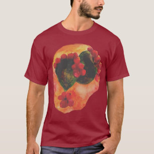 Watercolor Cherry and Green prickly pears Cactus T-Shirt