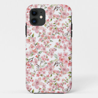 Watercolor Cherry Blossom iPhone 11 Case