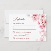 Watercolor Cherry Blossom Wedding