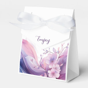 Watercolor Cherry Blossoms-Wedding  Favour Box