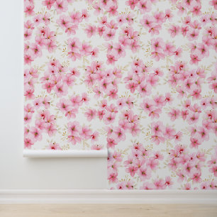 Watercolor Cherry Blossum Sakura  Wallpaper