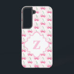 Watercolor Cherry Cute Pink Gingham Pattern Samsung Galaxy Case<br><div class="desc">Gift a girl in your life with this Watercolor Cherry Cute Pink Gingham Pattern Samsung Galaxy S22 Case who loves chic and preppy style. These sophisticated iPhone cases feature an adorable design in preppy Palm Beach style. These are ideal for or treating yourself to a fab mobile phone accessory while...</div>