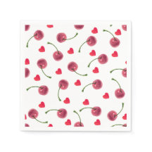 Watercolor Cherry Heart