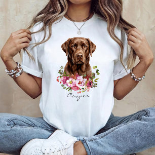 Watercolor Chocolate Labrador Retriever T-Shirt