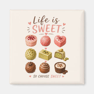 Watercolor Chocolates – French Patisserie Cafe Magnet