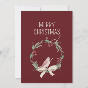 Watercolor Christmas Art Personalised Holiday Card