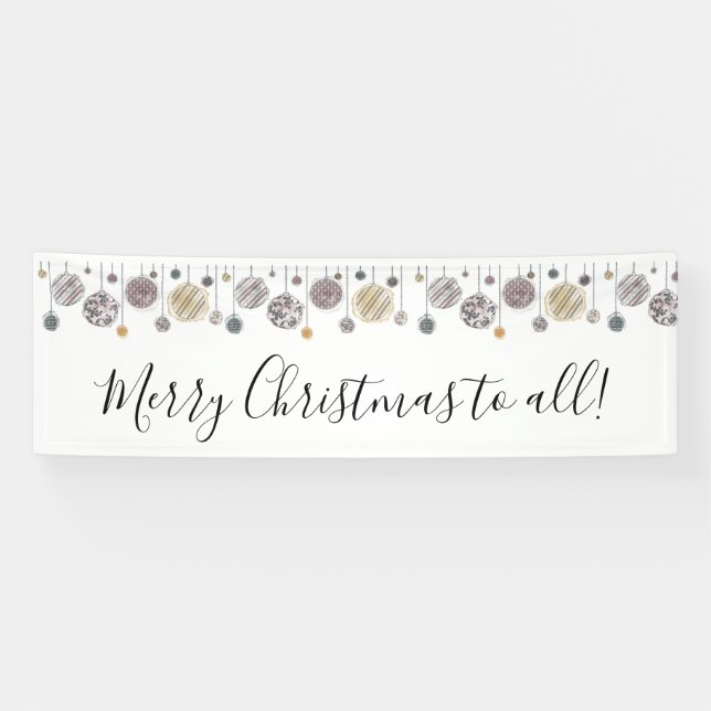 Watercolor Christmas banner (Horizontal)