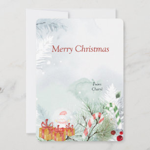 Watercolor Christmas Card
