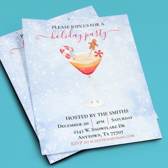 Watercolor Christmas Cocktail Party Budget (Creator Uploaded)