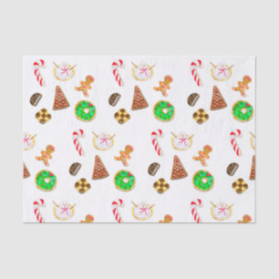 Watercolor Christmas Cookies  Tissue Paper