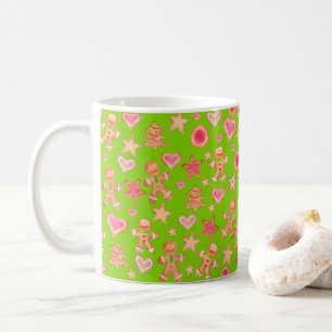 watercolor Christmas gingerbread cookies Coffee Mug