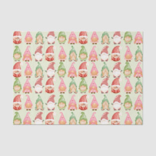 Watercolor Christmas Gnome Tissue Paper