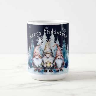 Watercolor Christmas Gnomes Coffee Mug