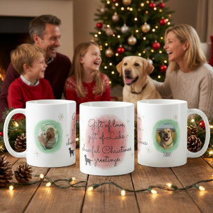 Watercolor Christmas Labrador – Festive Dog Gift Coffee Mug