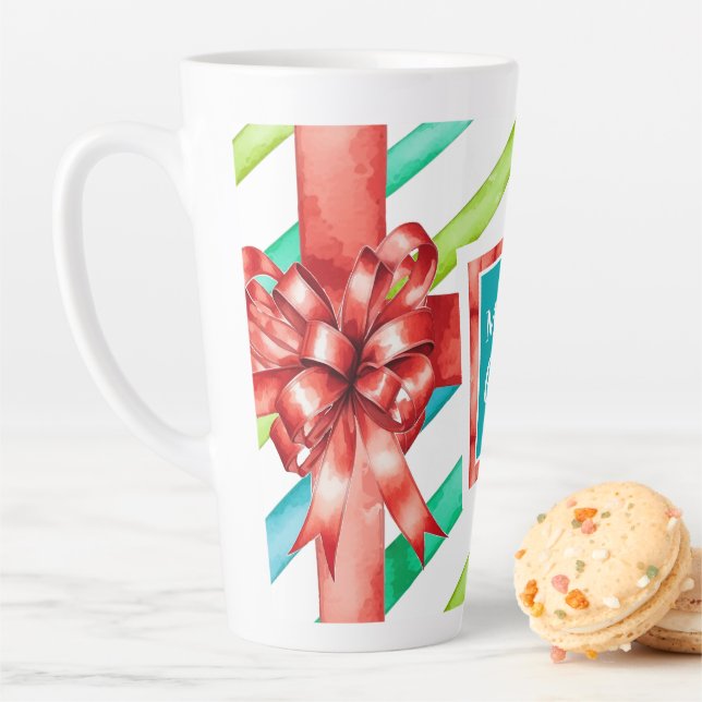 Watercolor Christmas  Latte Mug (In Situ)