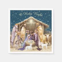 Watercolor Christmas Nativity