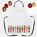WATERCOLOR CHRISTMAS NUTCRACKERS APRON<br><div class="desc">Elegant watercolor nutcrackers illustration for the perfect christmas mug</div>