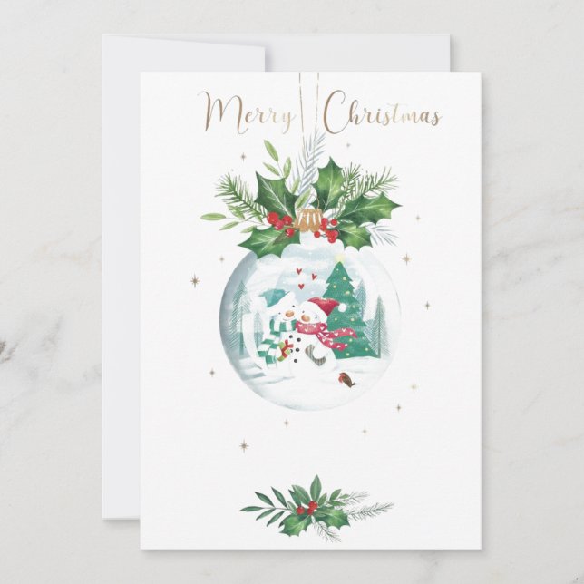 Watercolor Christmas Party Invitation (Front)