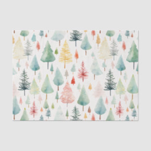 Watercolor Christmas Pattern Tissue Paper
