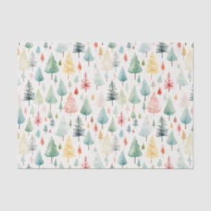 Watercolor Christmas Pattern Tissue Paper