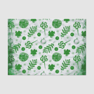 Watercolor Christmas Pattern Tissue Paper