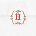 Watercolor Christmas Plaid Bow Garland Gift Square Sticker<br><div class="desc">PreppyPrint.com - Celebrate Christmas in style! Add your personalised touch. Transfer this design onto the products of your choice too! Please visit my designer store,  PreppyPrint.com,  for coordinating items.</div>
