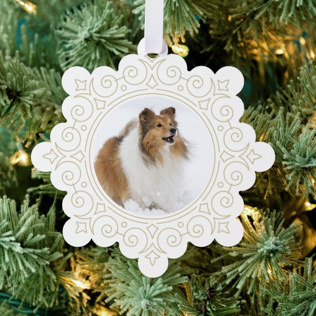 Watercolor Christmas Santa Sheltie  Card (Insitu (Tree))