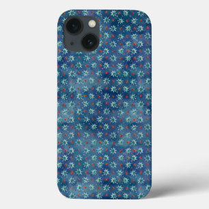 Watercolor Christmas Snowflakes Pattern  iPhone 13 Case