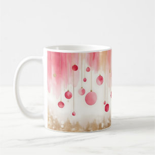 Watercolor Christmas Tree and Ornament mug