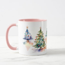 Watercolor Christmas Tree  Mug