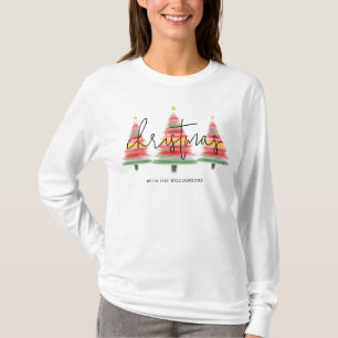 Watercolor Christmas Trees T-Shirt