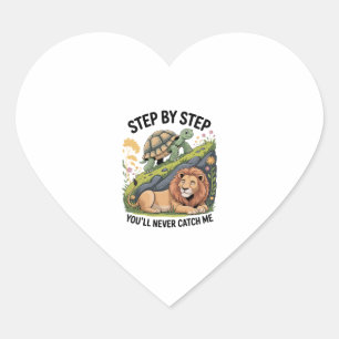 Watercolor Christmas Turtle Heart Sticker