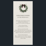 Watercolor Christmas Wreath Festive Dinner Menu<br><div class="desc">Add a touch of holiday elegance to your festive gatherings with this Watercolor Christmas Wreath Festive Dinner Menu. Featuring a beautifully painted wreath adorned with lush greenery and seasonal accents, this design effortlessly blends modern charm with timeless sophistication. The menu card is fully customisable, allowing you to personalise the text...</div>